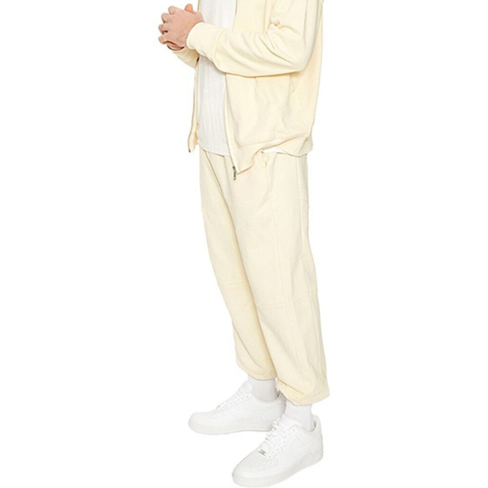 Naked Wardrobe Mens No Sweat Jogger Sweatpants Cream White S